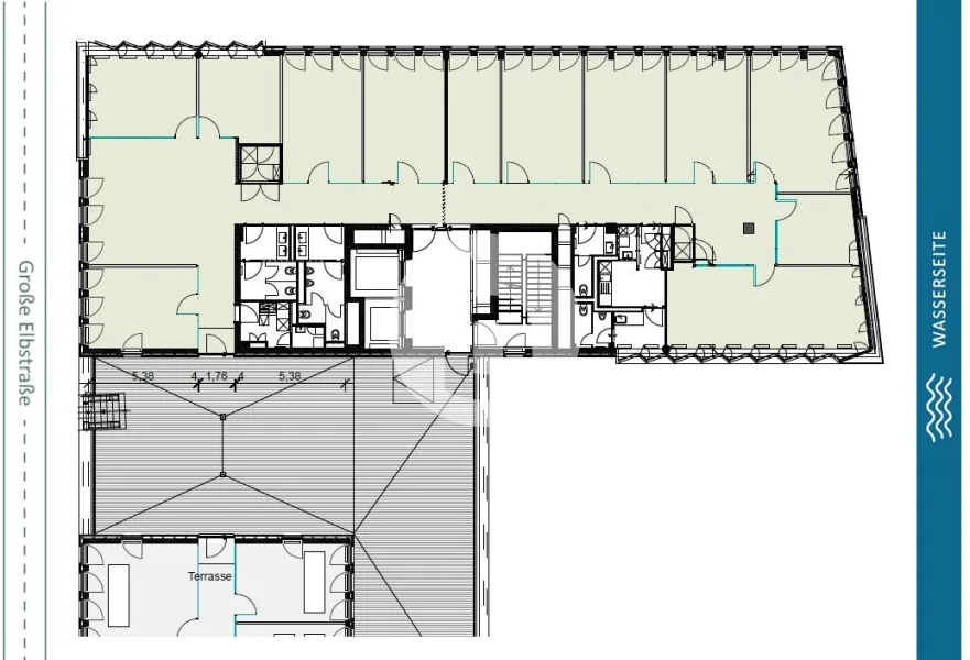 Bauteil C - 3. Obergeschoss mit ca. 537 m²