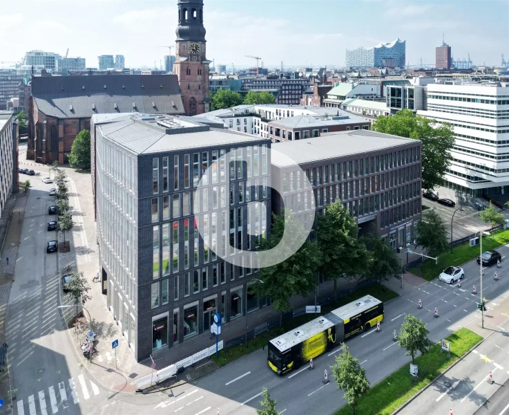 Außenansicht - Büro/Praxis mieten in Hamburg - bürosuche.de: Moderne und hochwertige Büroflächen im Katharinen Quartier mieten.