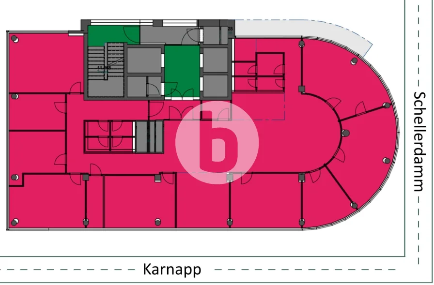 11. Obergeschoss mit ca. 372 m²