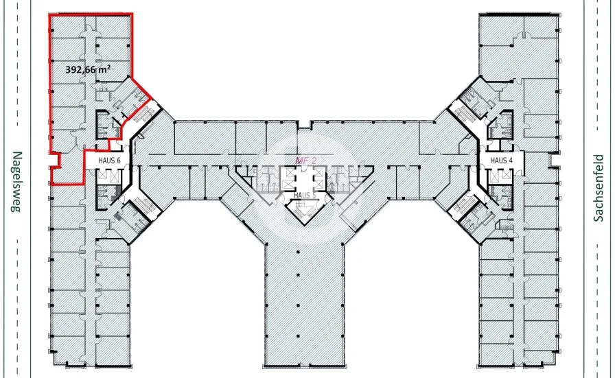 4. Obergeschoss mit ca. 393 m²