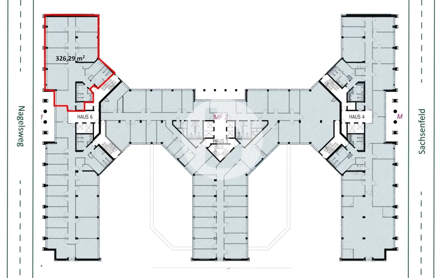 1. Obergeschoss mit ca. 326 m²