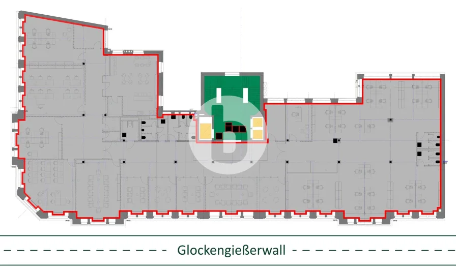 4. Obergeschoss mit ca. 1.028 m²