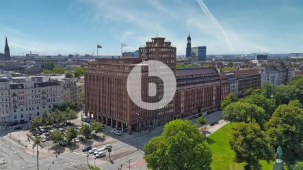 Außenansicht - Büro/Praxis mieten in Hamburg - Moderne, ruhig gelegene Bürofläche im "Brahmskontor" zu mieten!