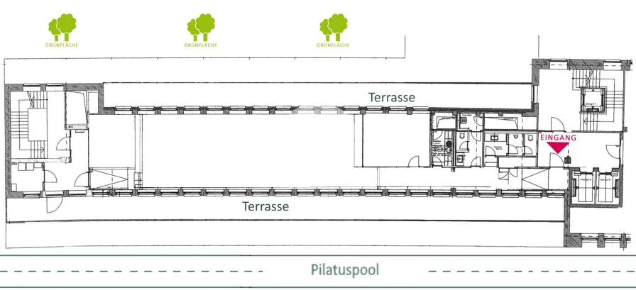 Pilatuspool 2-4 - 7. Obergeschoss mit ca. 259 m²