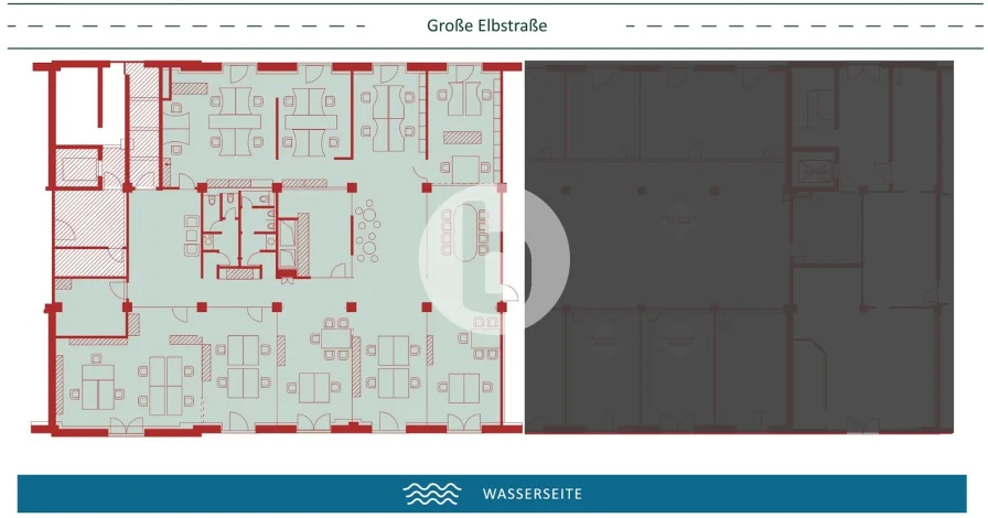 1. Obergeschoss mit ca. 535 m²