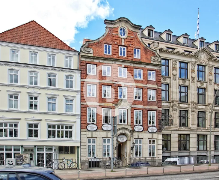 Gröninger-Haus Willy-Brandt-Straße 47 City Hamburg Bürohaus Außenansicht - Büro/Praxis mieten in Hamburg - Kreative Büroflächen zwischen Hamburger City und Speicherstadt zu vermieten!