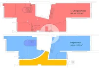 Erdgeschoss und 1. Obergeschoss mit ca. 414 m² 