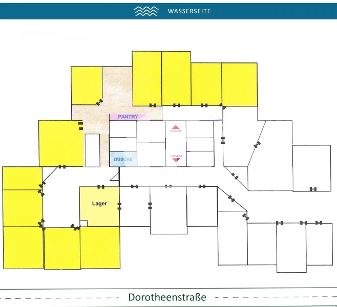 4. Obergeschoss mit ca. 880 m², teilbar ab ca. 418 m²