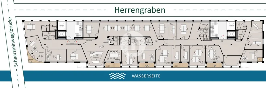 1. Obergeschoss mit ca. 1.000 m²