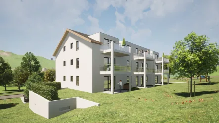 Außenansicht_1 - Haus kaufen in Waldachtal / Salzstetten - Neubauprojekt - Top Ausstattung zum fairen Preis