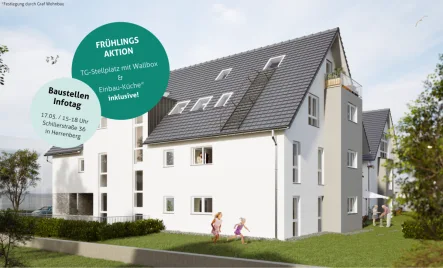 Frühlingaktion - Wohnung kaufen in Herrenberg - VIEL PLATZ: Helle 4-Zi-Maisonette-Wohnung mit Wohlfühlkamin