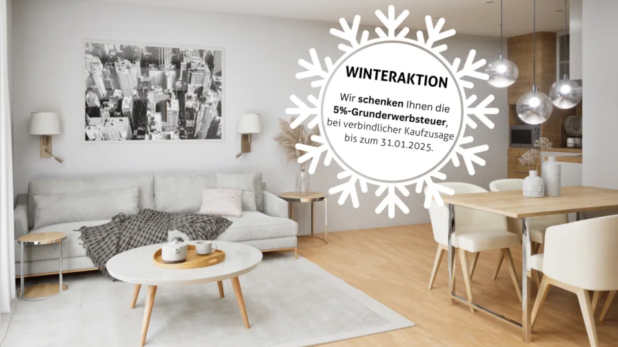 Wohnbereich Whg. 2+5 - Wohnung kaufen in Herrenberg - Schicke 2-Zimmer-Wohnung mit Südterrasse und Garten – Ideal für Kapitalanleger!