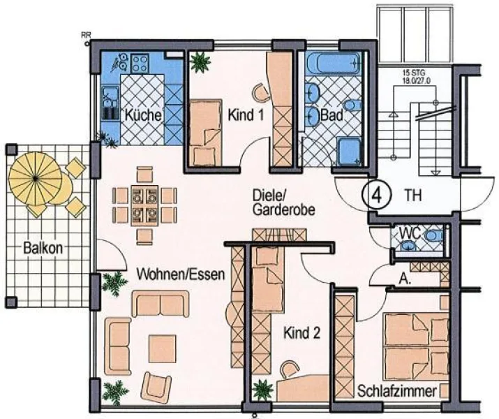 Grundriss Wohnung Nr 4