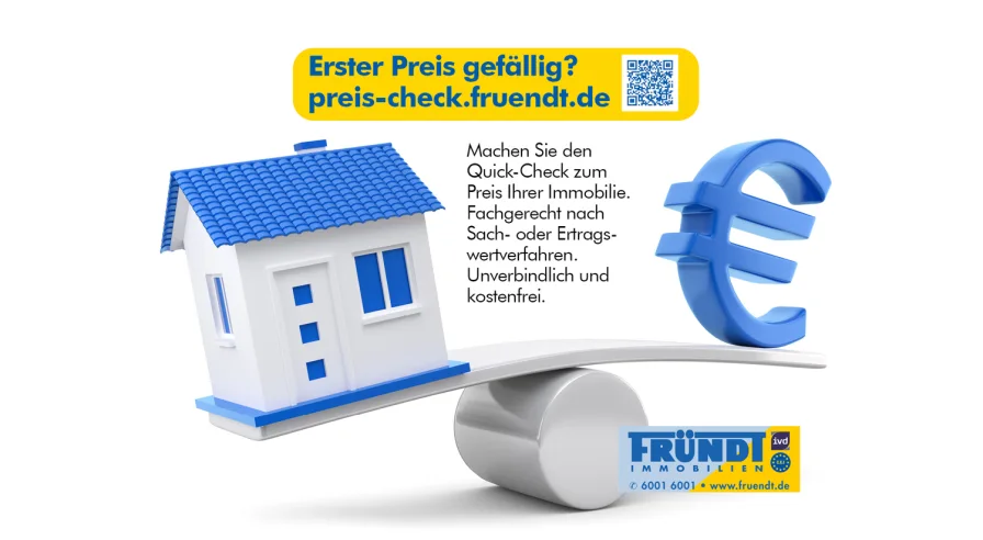 Immobilie zu verkaufen Wir bieten einen Preis-Quick-Check...