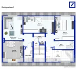 Grundriss DG 1 - möbliert