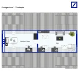 Grundriss Dachspitz - möbliert