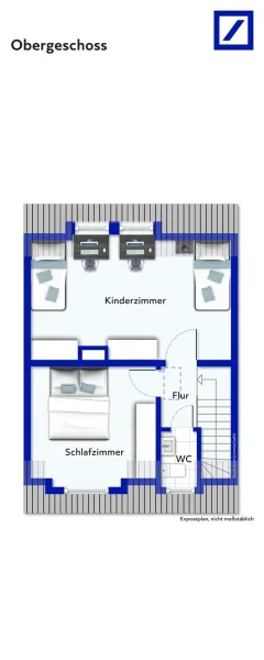 Grundriss OG - möbliert