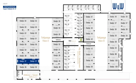  - Garage/Stellplatz kaufen in Öhringen - Doppel-TG-Stellplatz Nr. 57 ZUM KAUF in ÖHRINGEN