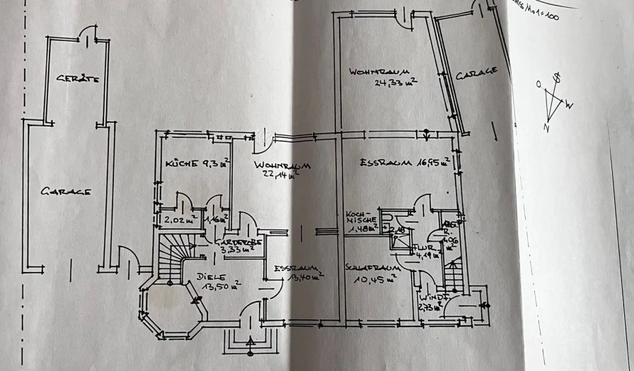 Grundriss Haupthaus u. Anbau EG