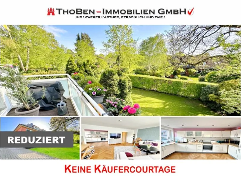 Hauptbild - Wohnung kaufen in Hamburg - Exklusiver -95 m²-3-Zimmertraum mit Blick ins idyllische Wellingsbüttel !!!