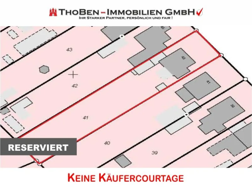 Hauptbild - Grundstück kaufen in Neumünster - "RESERVIERT" BAUGRUNDSTÜCK - 959 qm mit Altbestand