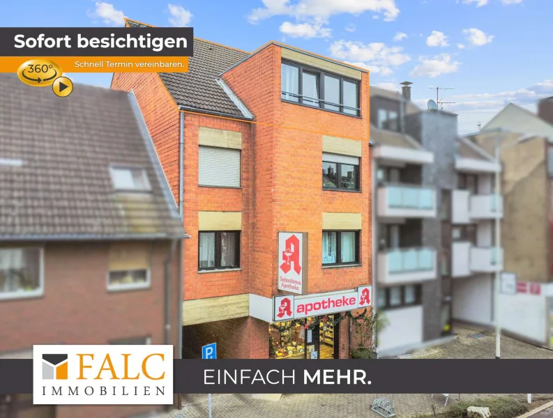 Titelbild - Wohnung kaufen in Frechen - Charmantes Single-Apartment mit Wintergarten