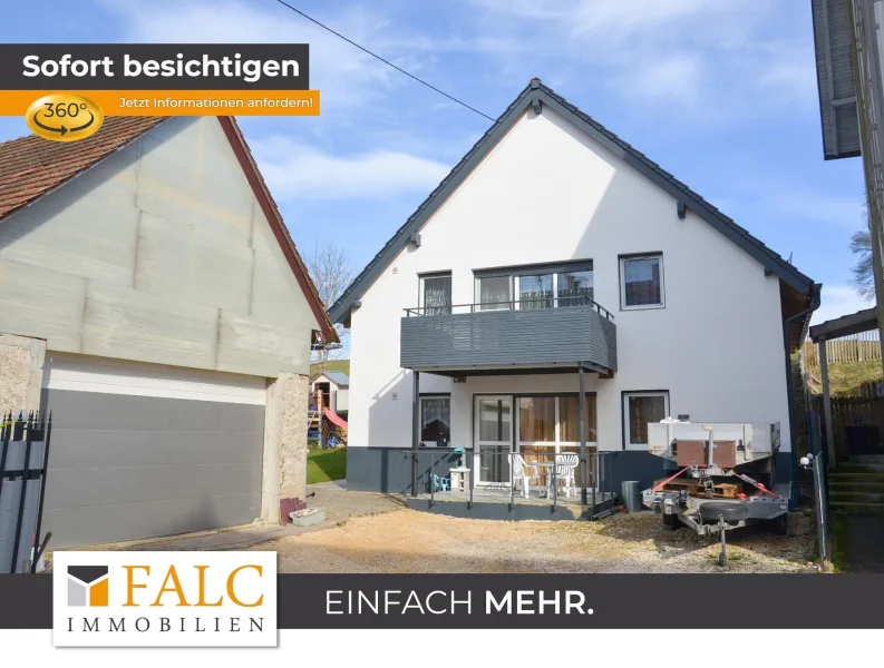 falc-overlay-image-[TIME] - Haus kaufen in Neuhausen ob Eck / Oberschwandorf - Exklusives Haus + Einliegerwohnung in Neuhausen ob Eck!