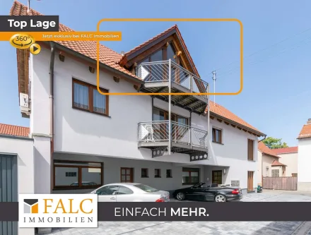 falc-overlay-image-[TIME] - Wohnung kaufen in Böhl-Iggelheim - Frei ab 01.10.24: 2-Zimmer-DG-Wohnung mit Balkon in Böhl-Iggelheim