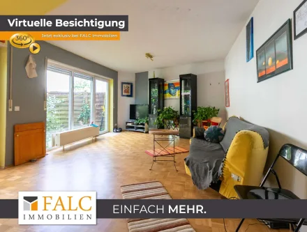 falc-overlay-image-[TIME] - Wohnung kaufen in Walldorf - Wohnen wie in einem Haus - Maisonette-Wohnung mit Garten in Walldorf