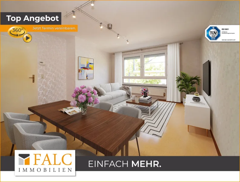 Herzlich willkommen! - Wohnung kaufen in Bad Friedrichshall - Wohnen im Herzen von Bad Friedrichshall  -FALC Immobilien