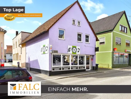  - Haus kaufen in Heilbronn - Vermietetes Wohn- und Geschäftshaus in Heilbronn-Neckargartach! - FALC Immobilien Heilbronn