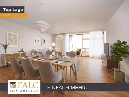 Titelbild - Wohnung kaufen in Bad Wimpfen - Wohnperle mit tollen Aussichten in Bad Wimpfen! - FALC Immobilien Heilbronn