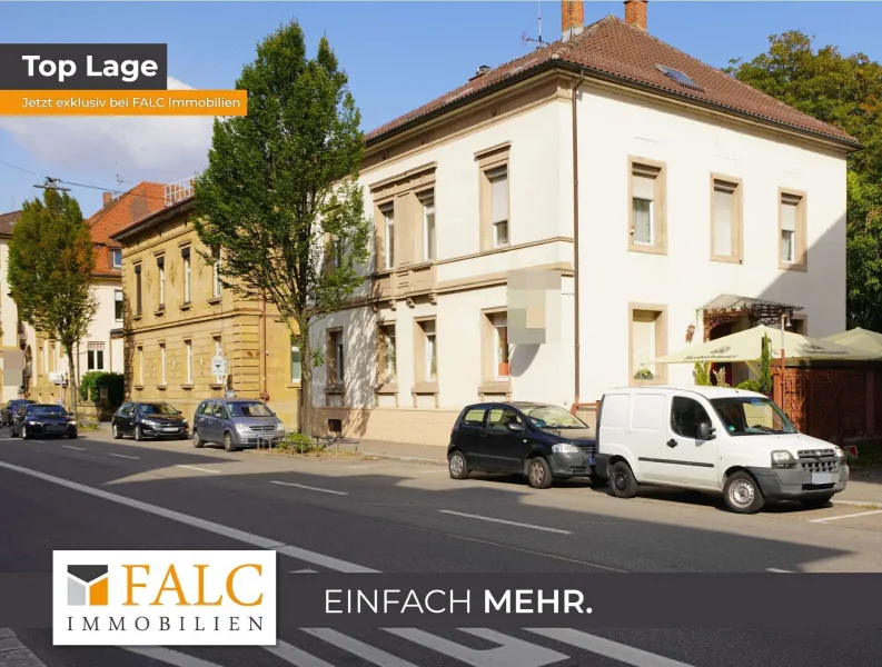 Titelbild - Haus kaufen in Heilbronn - Wohn(t)raum mit Gewerbe und XXL-Grundstück in der City - FALC Immobilien Heilbronn