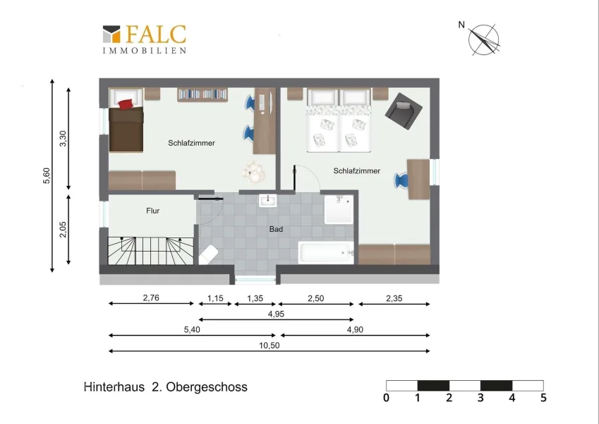 2. Obergeschoss Hinterhaus