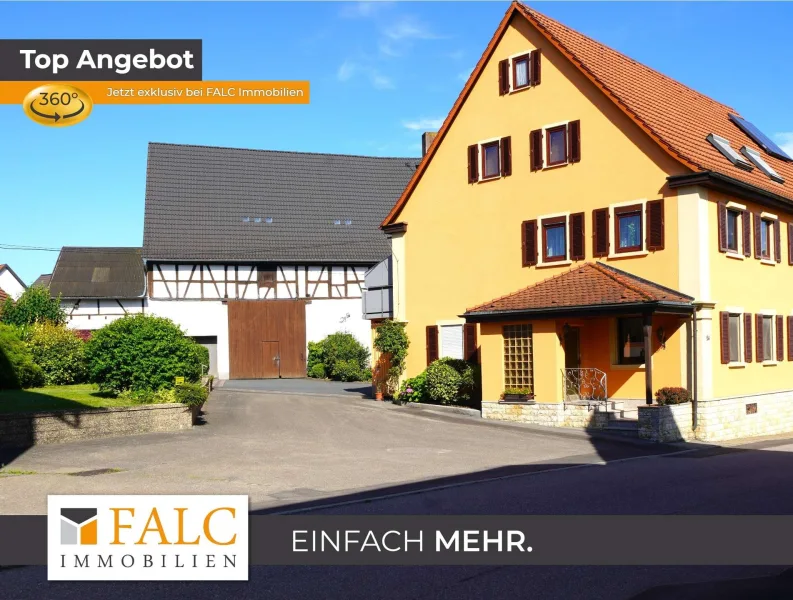 Titelbild - Haus kaufen in Neudenau - Mit Charme und Scheune - FALC Immobilien Heilbronn