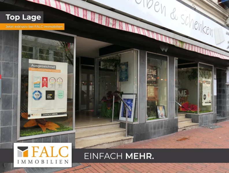 Titelbild - Laden/Einzelhandel mieten in Hamm - Attraktives Ladenlokal in der Fußgängerzone von Hamm-Mitte zu vermieten