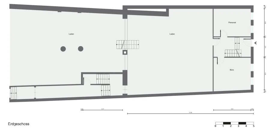 Grundriss Ladenlokal Erdgeschoss