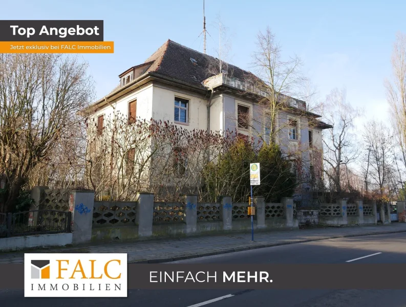 Strassenansicht 1 - Haus kaufen in Kalbe (Milde) - Einzigartige geschichtsträchtige Villa für Projektentwickler