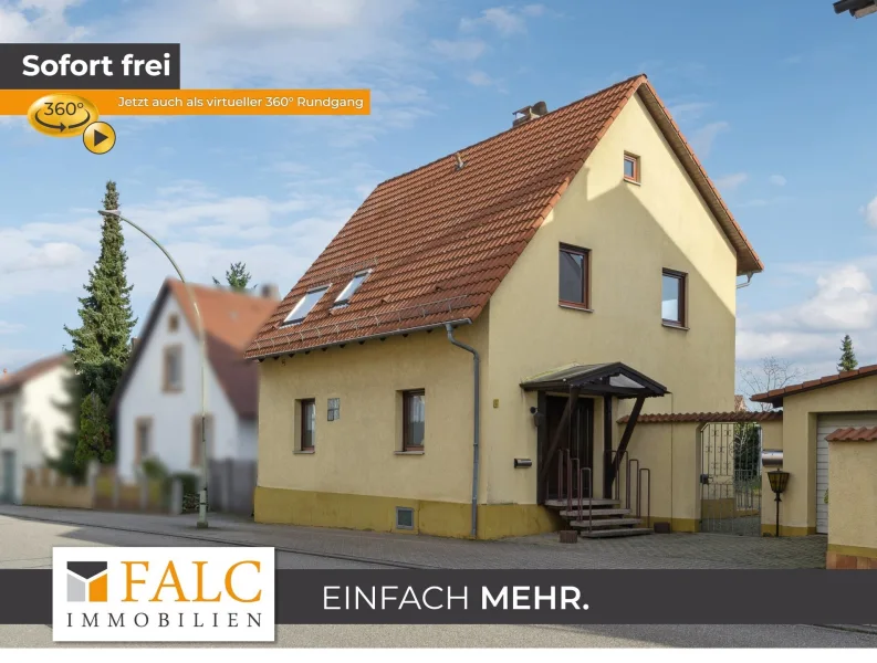Herzlich Willkommen - Haus kaufen in Linkenheim-Hochstetten - Schnuckliges EFH mit großem Garten und Gestaltungspotenzial