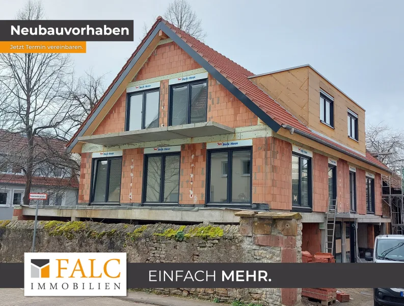 Strassenansicht - Wohnung kaufen in Bruchsal - Obergrombach - Maisonettewohnung Neubau !  IN KÜRZE VERFÜGBAR !