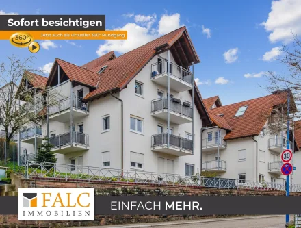 Herzlich Willkommen - Wohnung kaufen in Waldbronn - Lichtdurchflutete 3-Zimmerwohnung im 1. OG mit Blick ins Grüne!