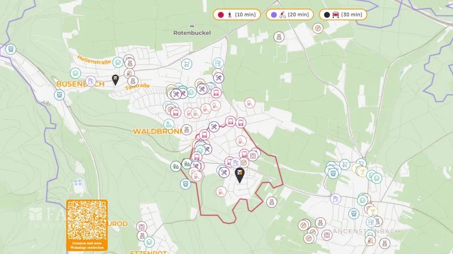 Lageplan Infrastruktur 