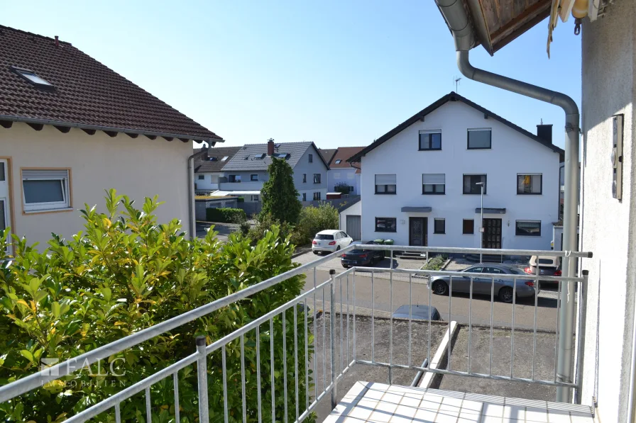 Blick vom Balkon -