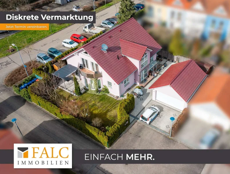 Jetzt Termin vereinbaren - Haus kaufen in Karlsruhe - Großes EFH mit ELW in KA Hagsfeld