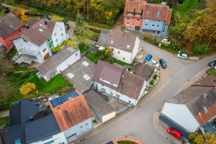 Luftbild2 - Haus kaufen in Bretten - MFH in Rinklingen / über 5,5 %  Bruttomietrendite