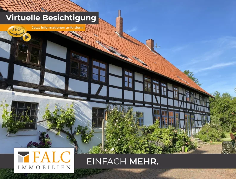 Titelbild - Haus kaufen in Hohenhameln - Fachwerkperle in herrlich ruhiger, naturnaher Lage