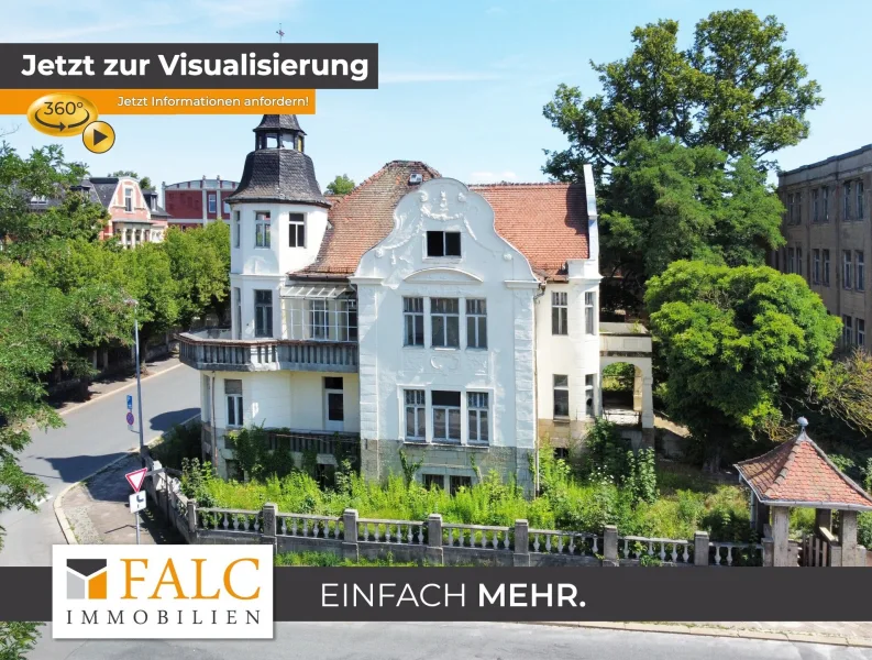 Titelbild - Haus kaufen in Apolda - Denkmalabschreibung! Historische Villa in Apolda mit individuellen Nutzungsmöglichkeiten!