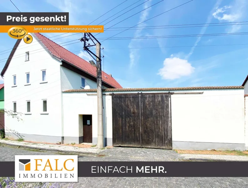 Titel - Haus kaufen in Am Ettersberg - Staatliche Fördermittel nutzen! Charmantes Gehöft, ruhige Lage: Nermsdorf bei Weimar megaviel Platz