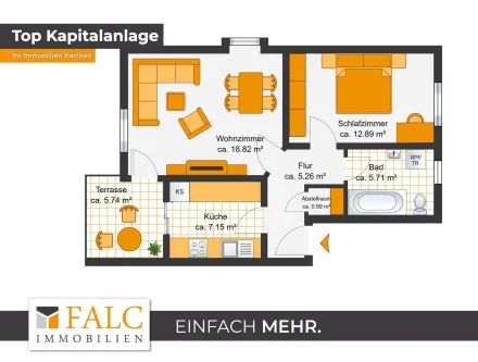 Titel  - Zinshaus/Renditeobjekt kaufen in Weimar - Weimar Schöndorf kein Plattenbau: Rendite-EG-Wohnung mit Terrasse und Gartenblick Langzeitvermietet