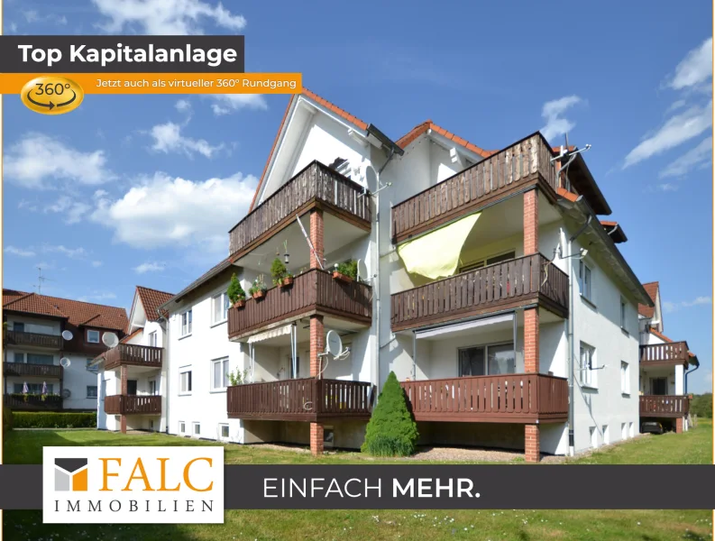 Hinterm Haus - Haus kaufen in Wolfhagen - +++ Voll vermietetes 10 Familienhaus als Kapitalanlageimmobilie +++